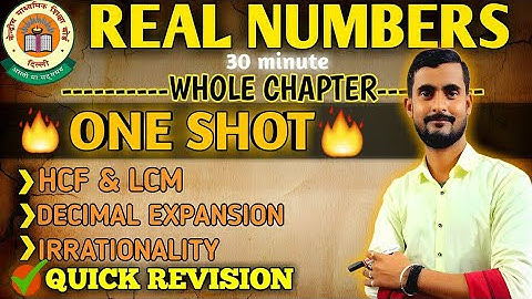 Real Numbers Complete Chapter In 15 Minutes | Class 10th Board | #class10th #class10maths
