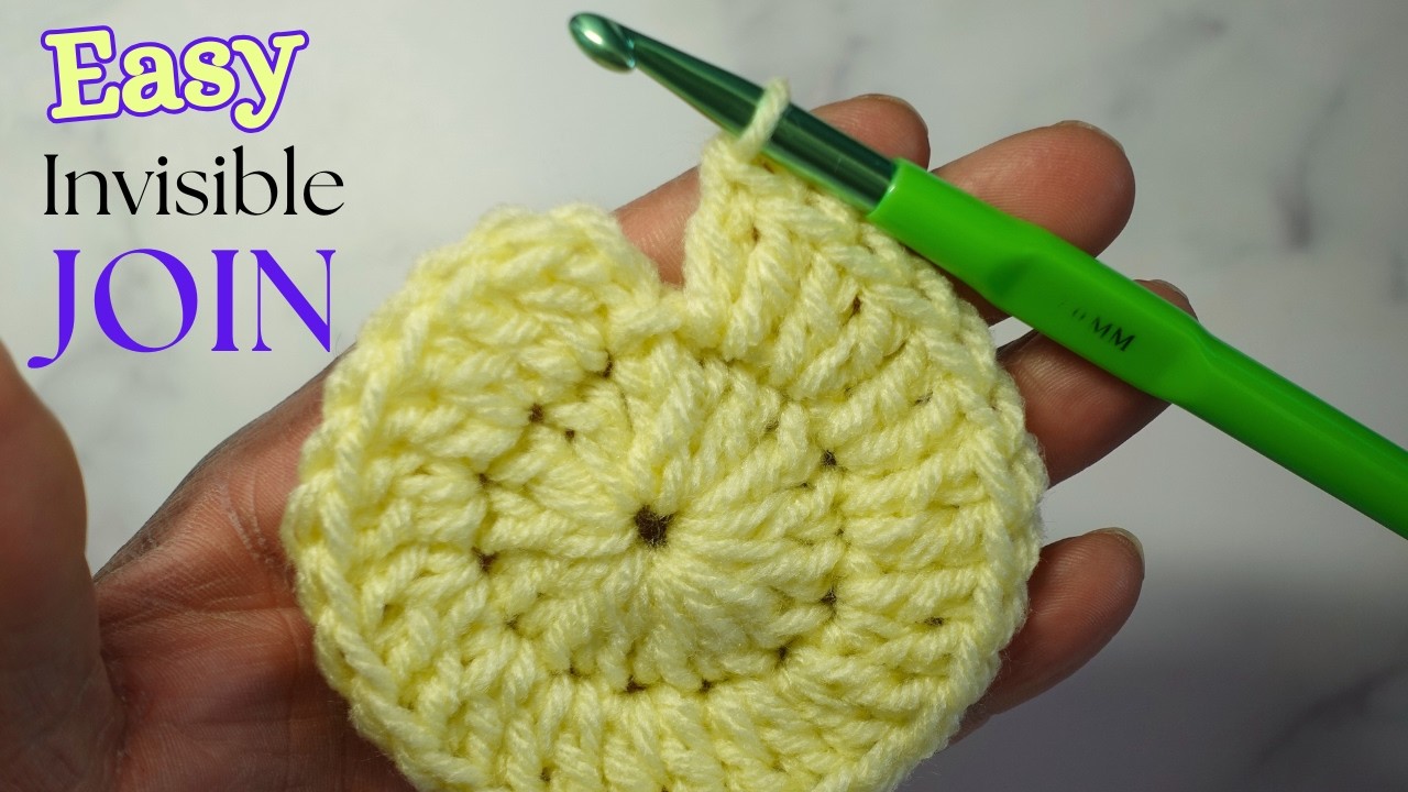 Make INVISIBLE JOINS in Crochet with Ease? (Yes, in LESS Than 4 Minutes ...