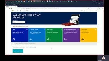 Setting up a D365 trial