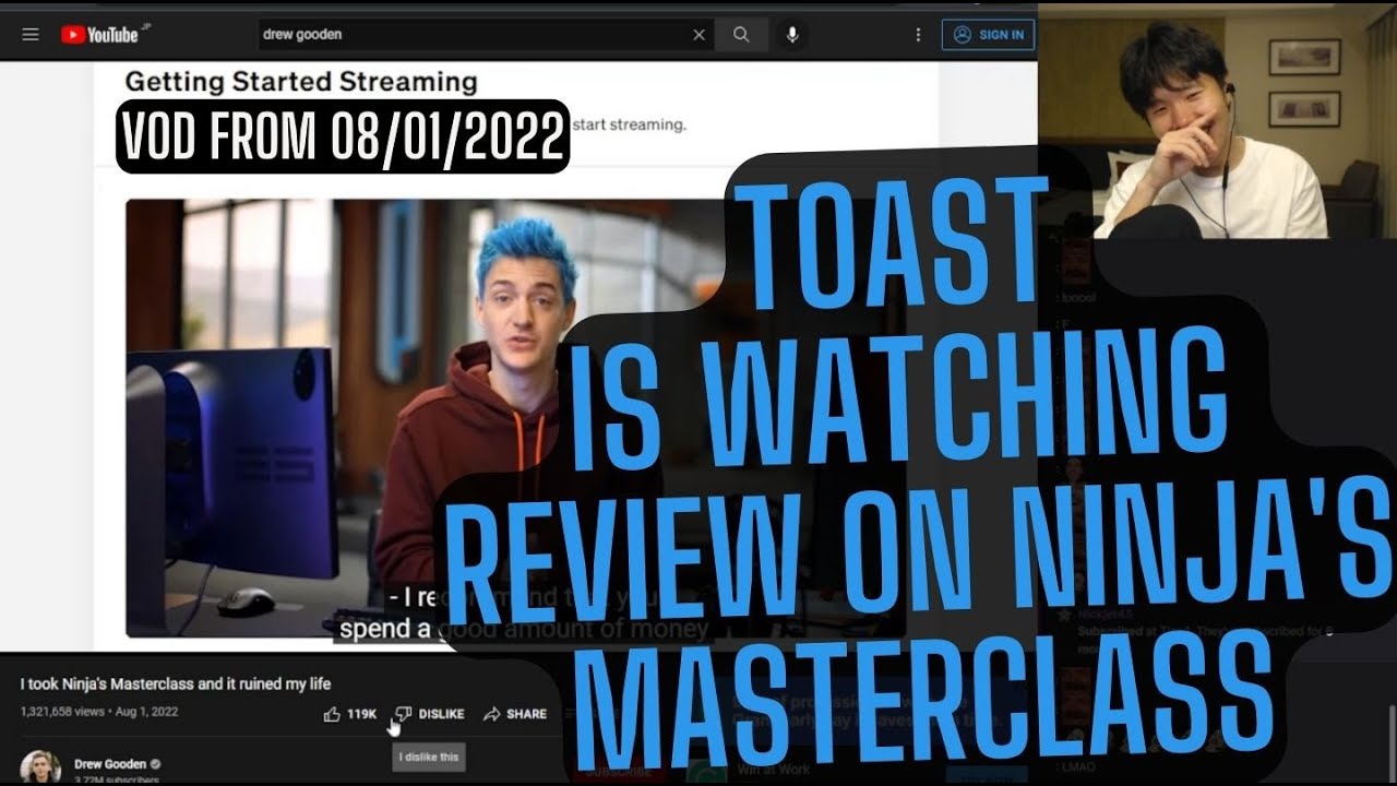 DisguisedToast is watching review on Ninjas Masterclass