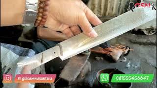 PROSES PEMBUATAN PISAU TANPA TEMPA