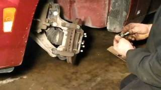 Maintenance, replacing Front brakes and rotors.  (Chevy HHR)