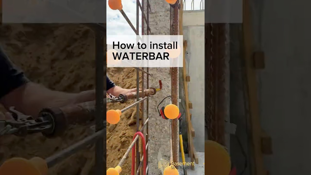 How to install WATERBAR - Waterproofing basements and more