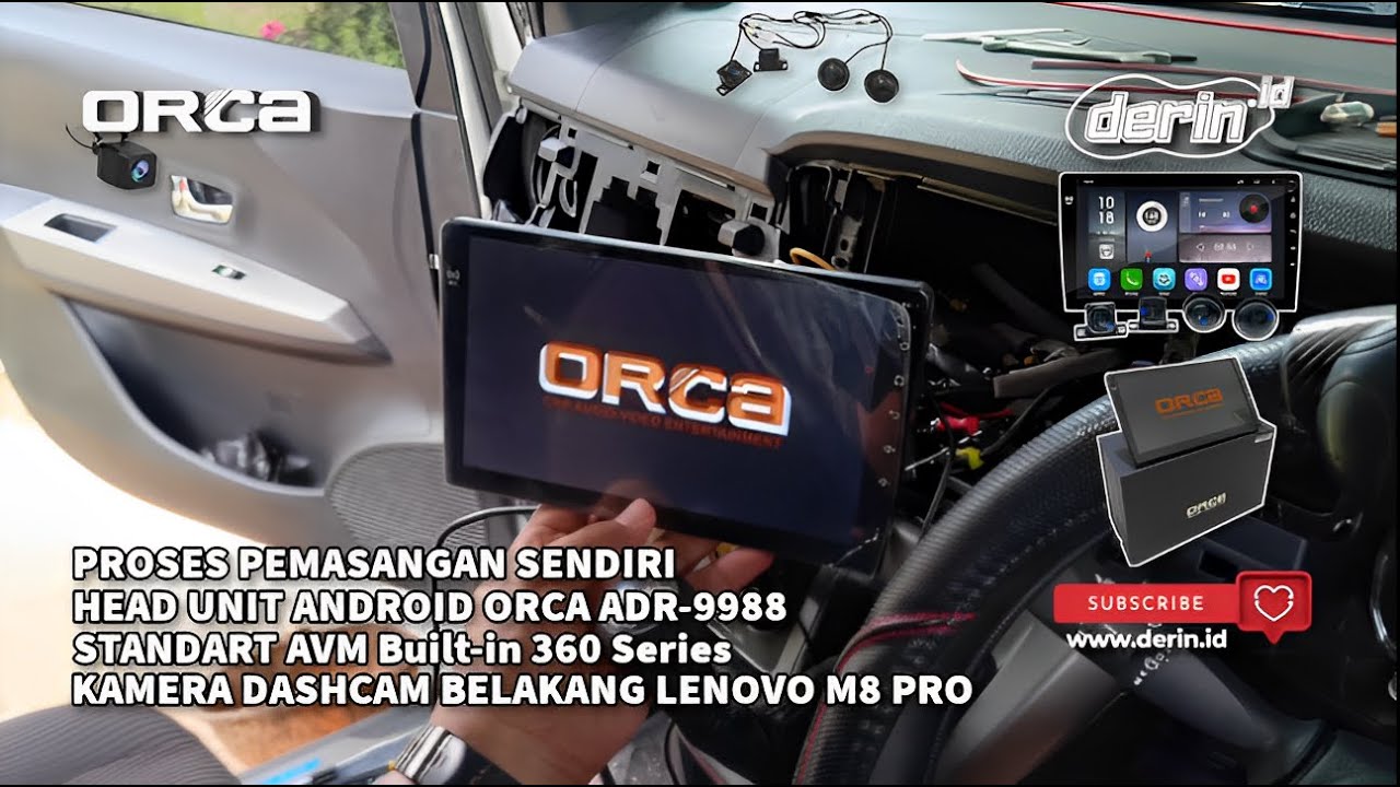 PROSES PEMASANGAN SENDIRI HEAD UNIT ANDROID | ORCA ADR-9988 Standard ...
