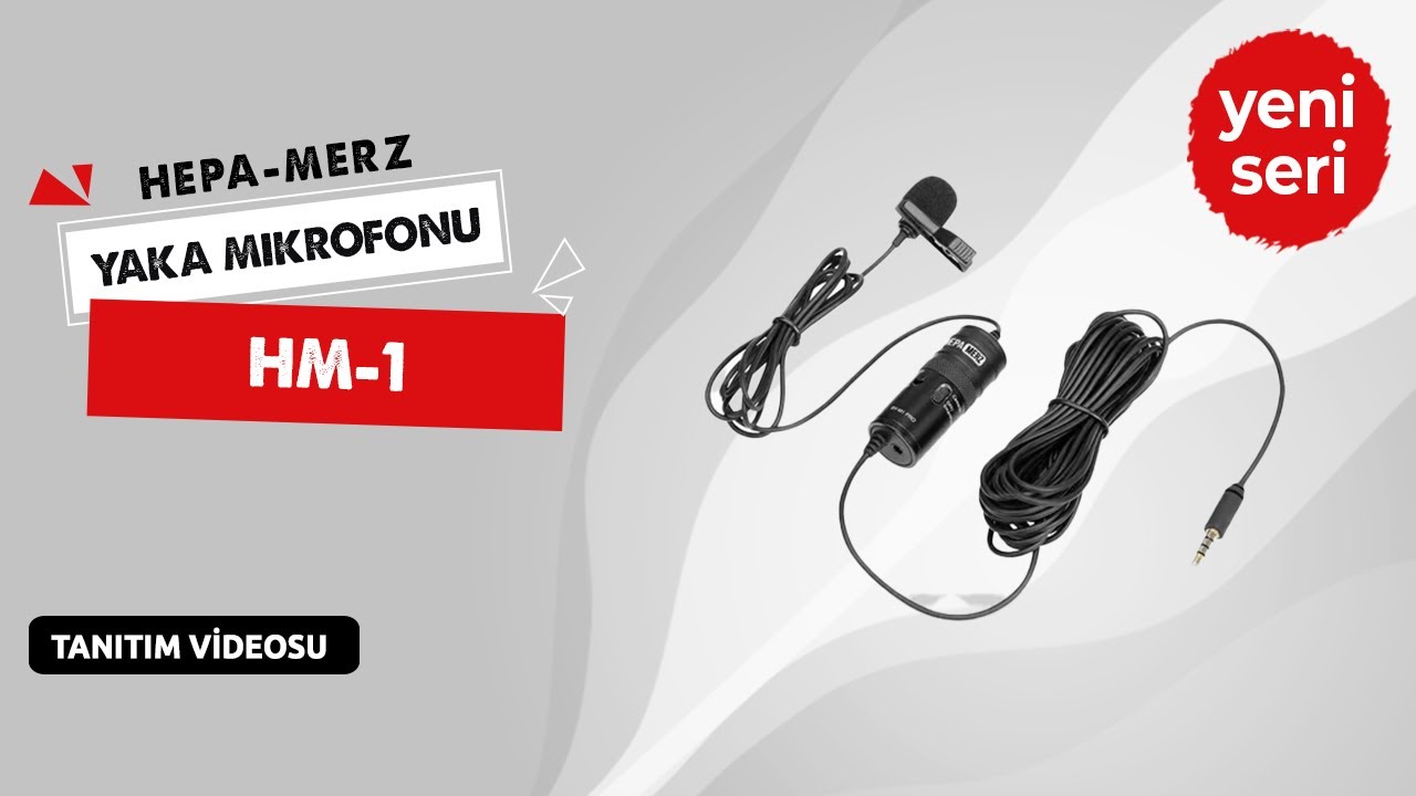 Hepa Merz HM1 - YouTube Yaka Mikrofonu İnceleme, Test - YouTube