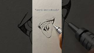 How to draw evil smile