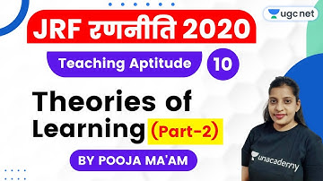 JRF Ranniti 2020 | Teaching Aptitude by Pooja Ma