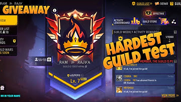 FREE FIRE LIVE V BADGE GUILD TESTING | GUILD TEST | YOUTUBER KA GUILD V BADGE GUILD