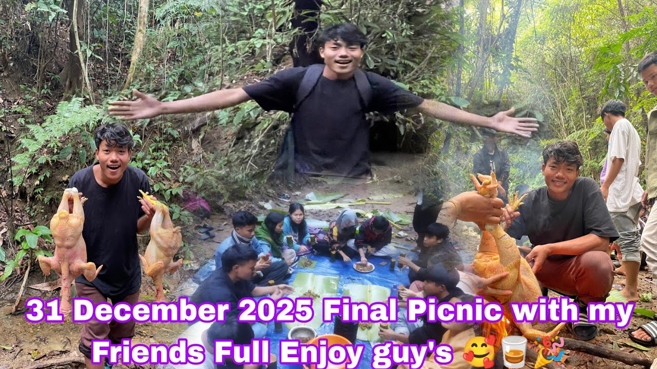 31 December 2025 Last date and mini Picnic with my Friends Full Enjoy guy's 🥰🥃🎉 ...
