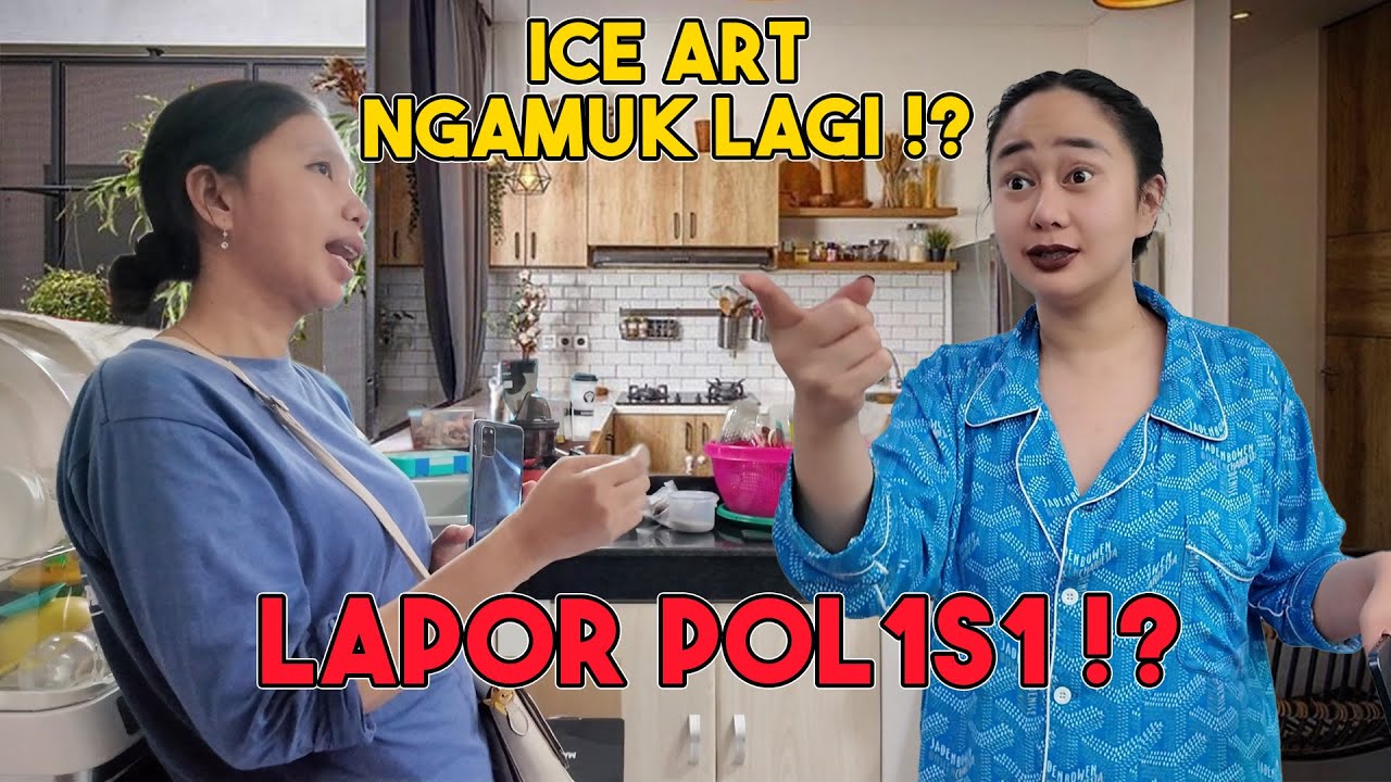 ICE ART DENISE NG4MUK GAK DAPAT MAKAN !!??