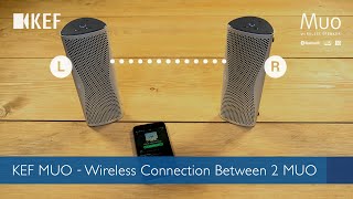 Netjes Piket klei KEF MUO - WIRELESS CONNECTION BETWEEN 2 MUO - YouTube