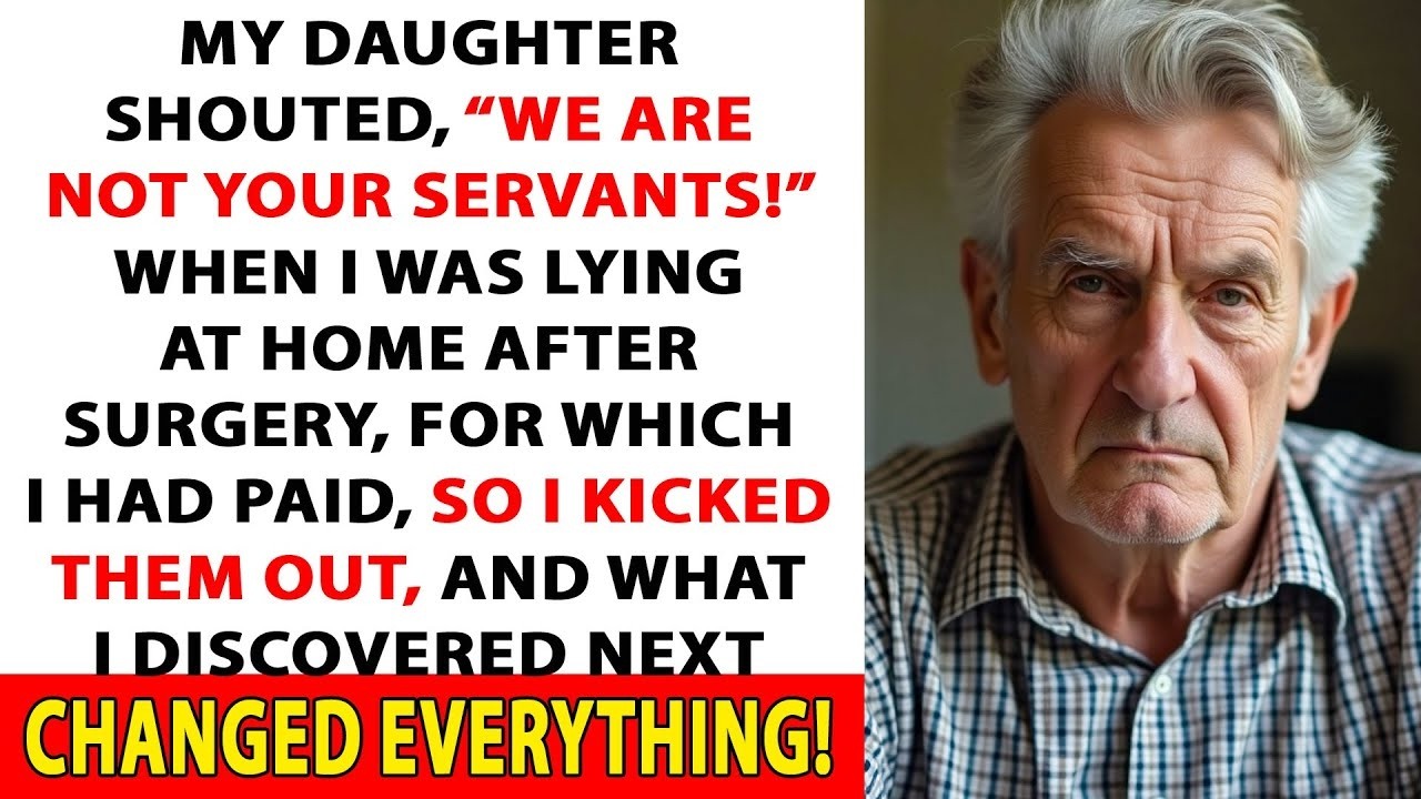 After My Surgery, I Was Resting—Then My Daughter Yelled, “We’re Not Your Servants!