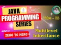 28. Multilevel Inheritance in Java || Bengali || Java Programming Series || Zero to Hero