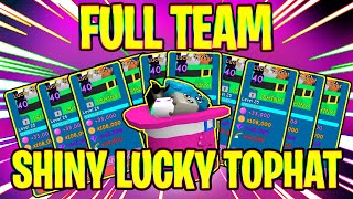 FULL TEAM SHINY LUCKY TOPHATS! THIS ST PATRICK'S DAY EVENT TEAM IS OP!ROBLOX BUBBLE GUM SIMULATOR