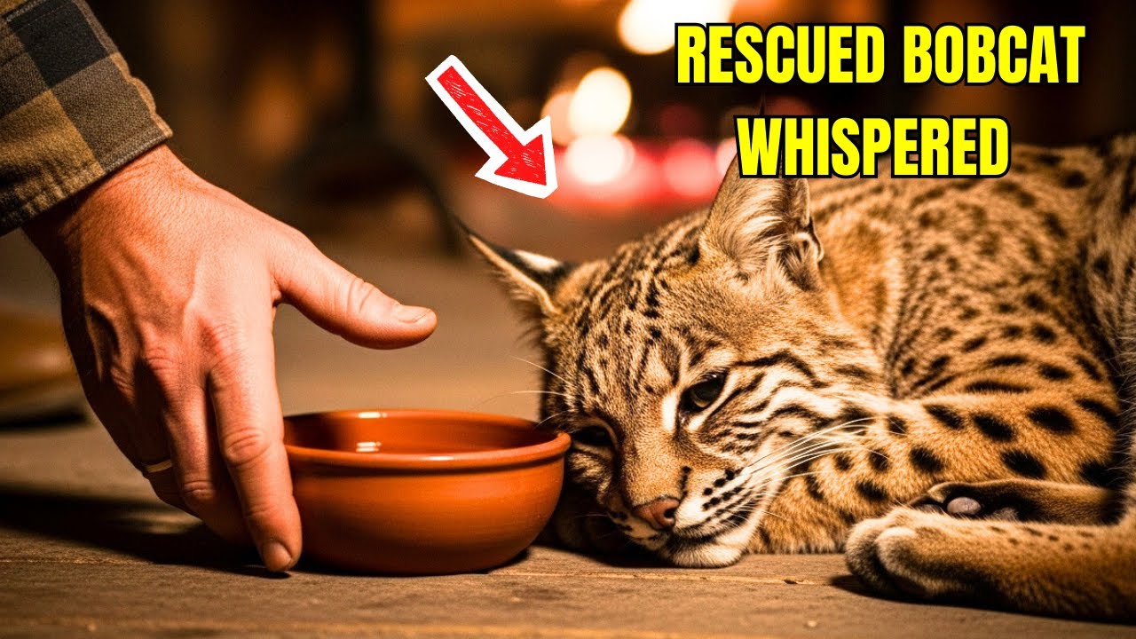 «Пожалуйста… останься со мной сегодня ночью», — прошептала спасённая рысь одинокому фермеру.