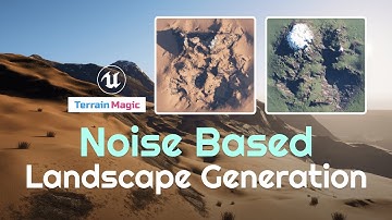 Generate Landscapes from a Procedural Noise in Unreal Engine 5 (via TerrainMagic)