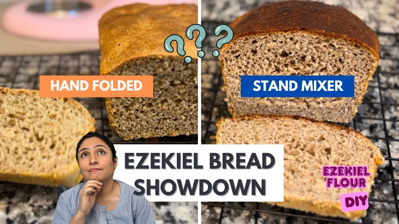 100% Fresh Milled Ezekiel Bread: Hand Folded vs KitchenAid (Which Is Softest?)