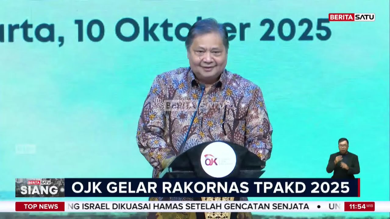 OJK Bersama Kemenko Perekonomian & Kemendagri Gelar Rakornas TPAKD 2025 