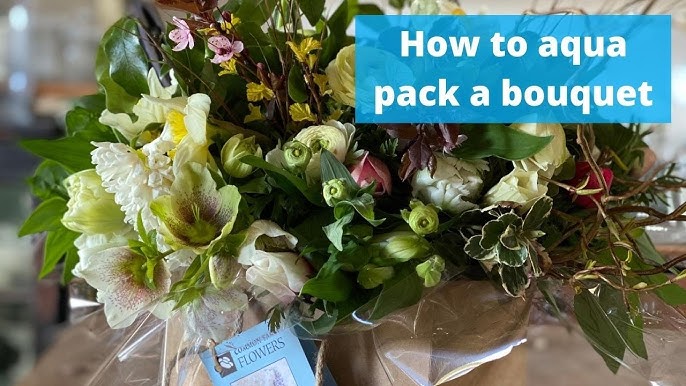 How to wrap flower bouquet using Kraft paper * 크라프트지 꽃다발