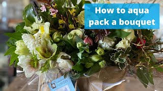 How to aqua pack a hand tie bouquet