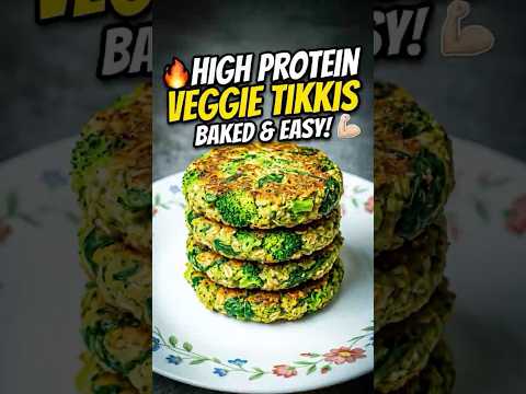 High-protein, veggie-packed Chicken & Oats Tikkis! 🍗🥦 Easy, healthy, and super delicious.