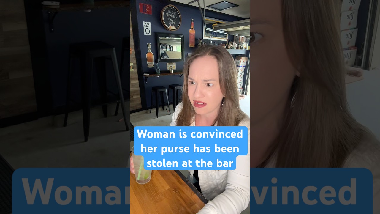 Woman thought her purse had been stolen at the bar #barowner #bartender