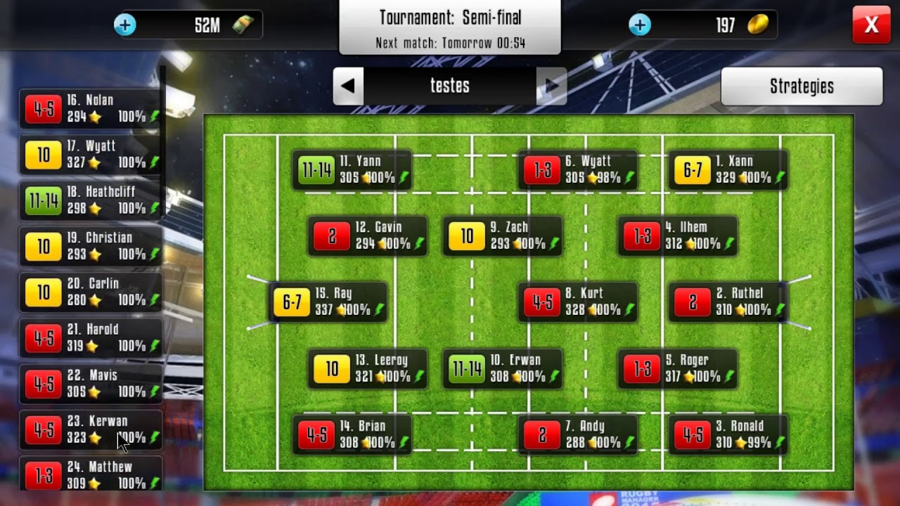 Rugby Manager Kicking Strategy Youtube 