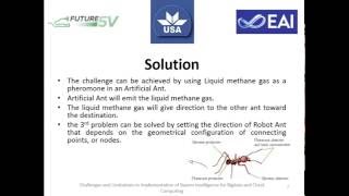 Challenges and Limitations in Implementation of Swarm Intelligence for Big data and Cloud Computing.
