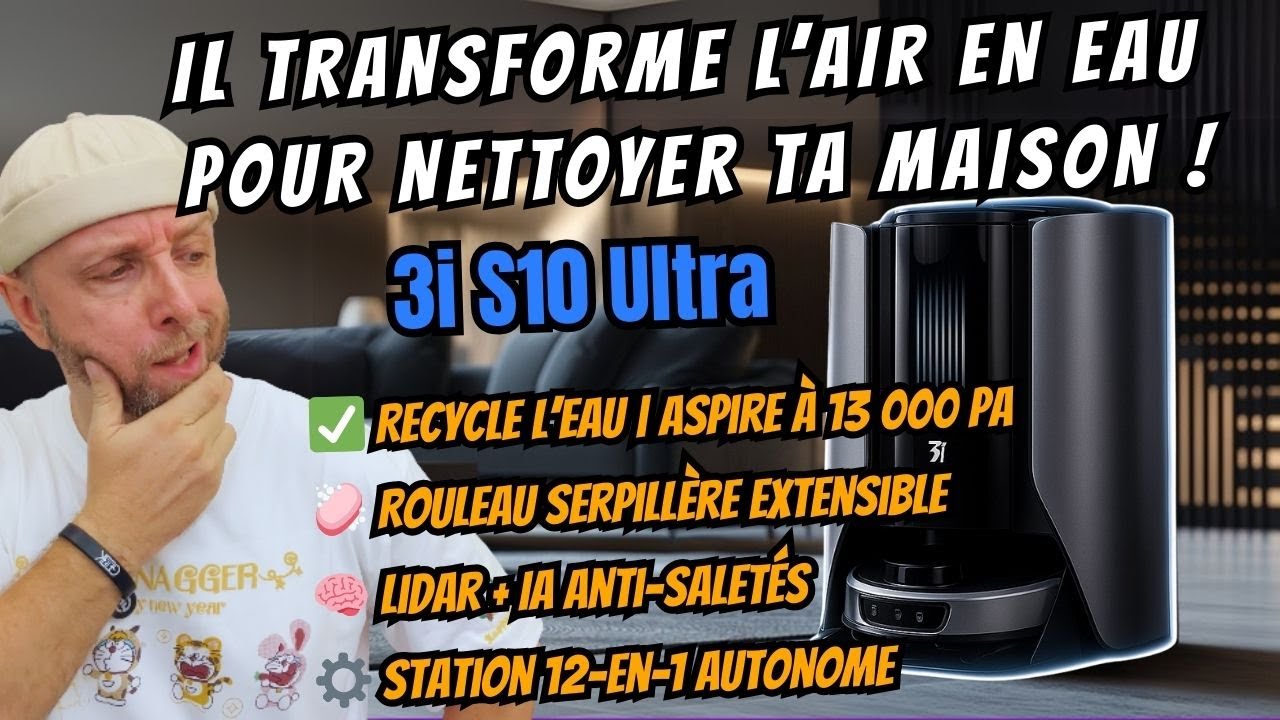 Robot De Sol Automatique Intelligent Avec Réservoir D'eau - Robot Serpillère Domestique Rechargeable Pour Sol Humide Et Sec - Noir