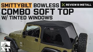 Jeep Wrangler Smittybilt Bowless Combo Soft Top w/ Tinted Windows (1997-2006 TJ) Review & Install screenshot 5