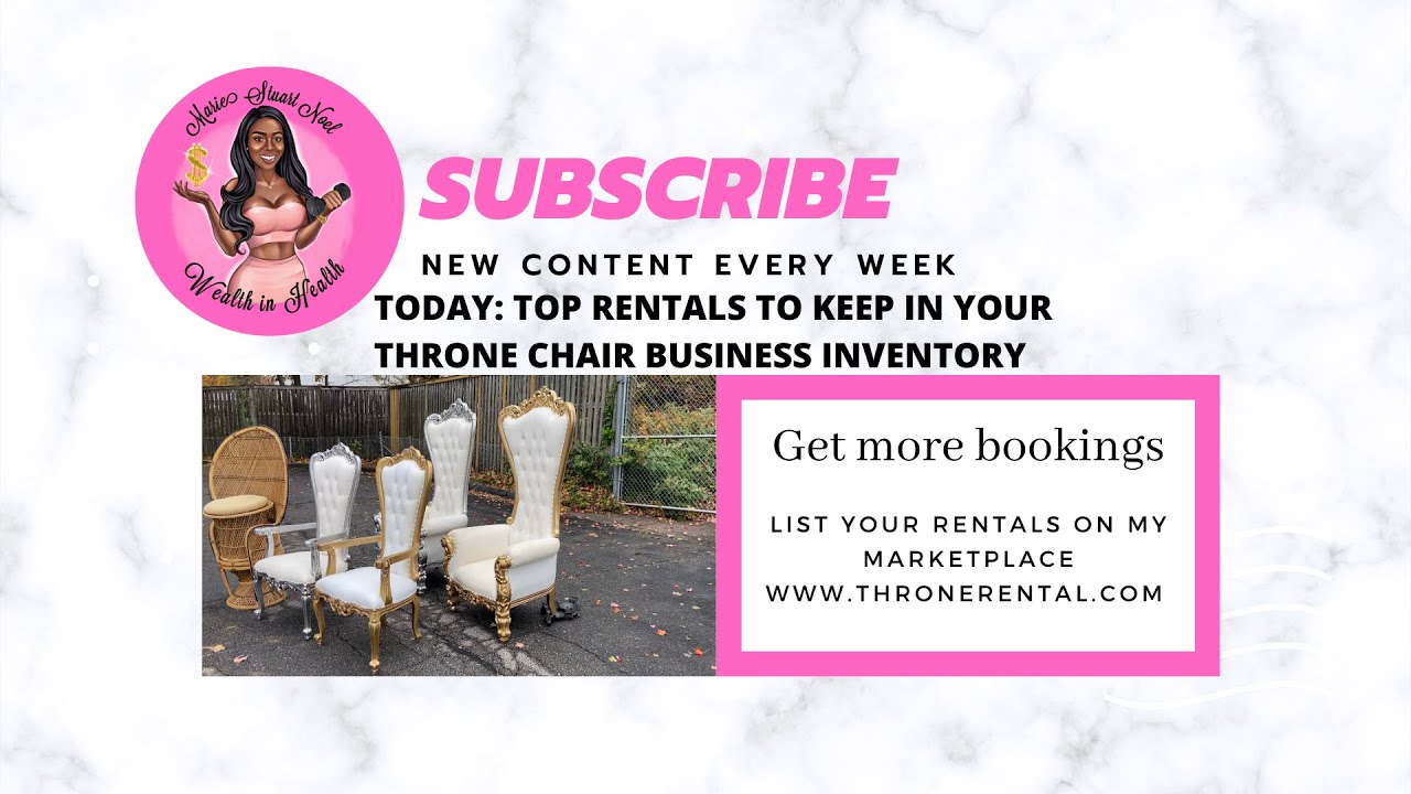 What top rental you must keep in your throne chair business inventory