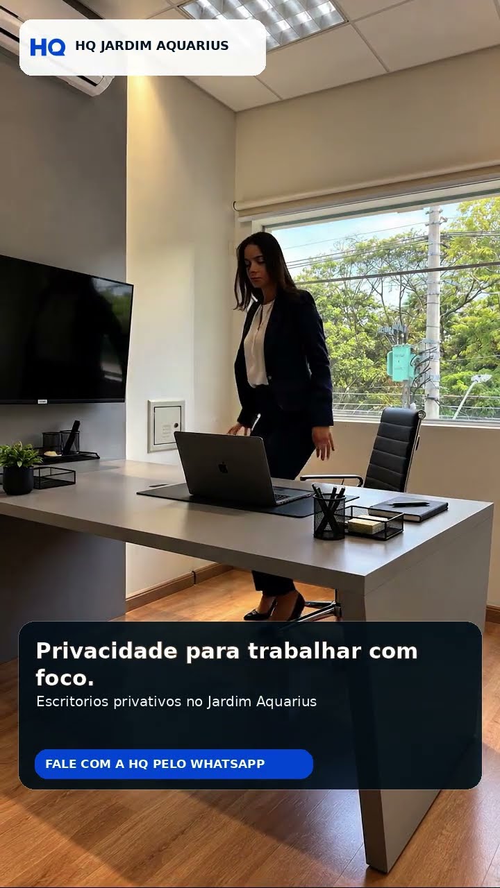 Prévia do vídeo: Escritório privativo — foco