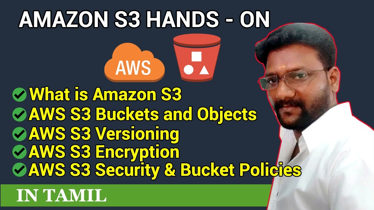 7.Amazon S3 - AWS - introduction to amazon s3 | Hands-on | Tamil - YouTube