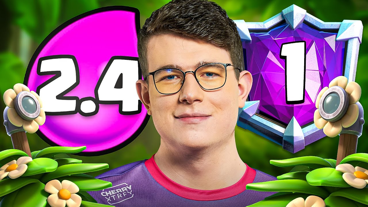 😱🥇Ich bin PLATZ 1 der WELT mit 2.4 BUSCH CYCLE... (100% Skill) | Clash Royale Deutsch