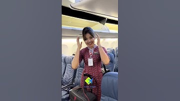 Pramugari cantik saat tiba di bandara Soekarno-Hatta