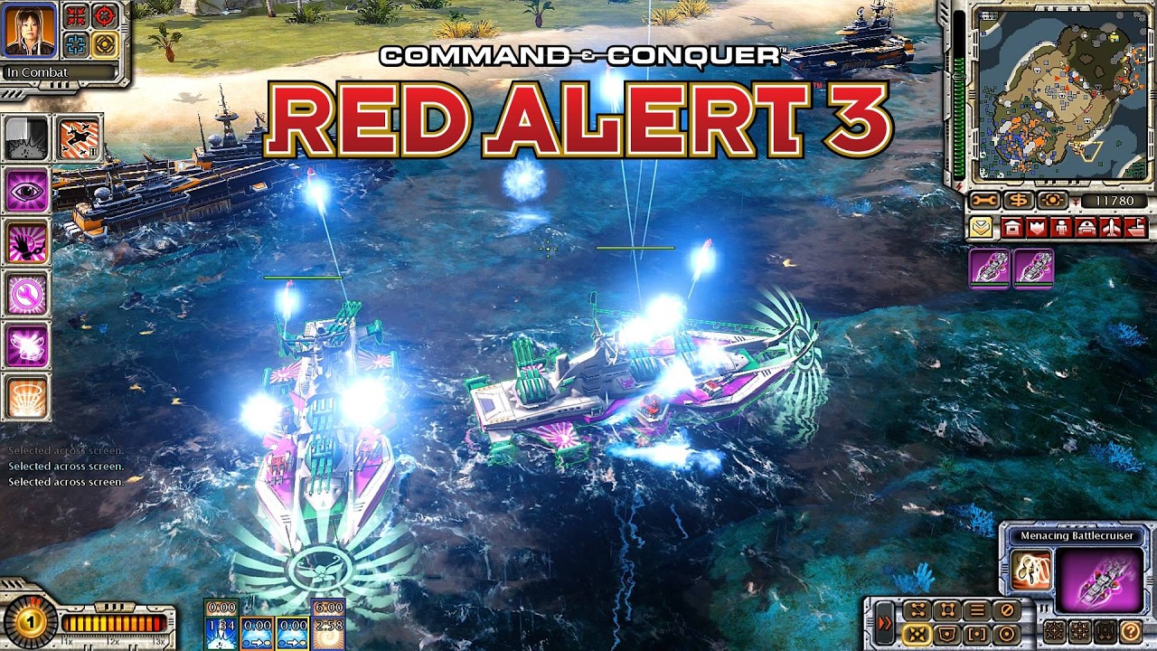 Red Alert 3 Psysonic Omega MOD Psychic Order PO Gameplay | The MOST OP ...
