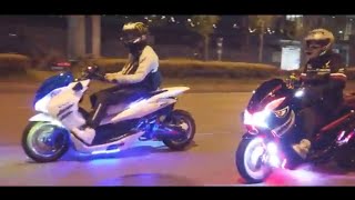 pcxに乗りたくなる動画‼️恋人と一緒に深夜の走行動画‼️ #Midnight