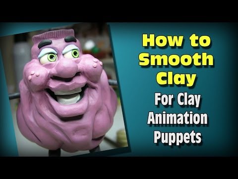 smoothing plasticine clay
