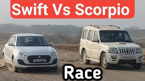 Scorpio vs Swift Race | swift vs scorpio drag race || Naveen Chaudhary