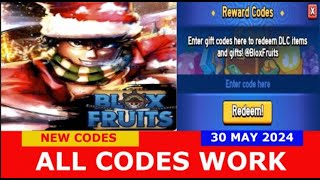 *ALL CODES WORK* Blox Fruits ROBLOX | NEW CODES | 30 MAY 2024