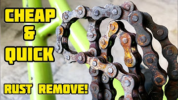 How to REMOVE OLD CHAIN RUST from Bike - Best and Cheap Way