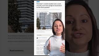 👉🏽What's happening?? Zero new condo projects launched in the GTHA in the first quarter this year.
