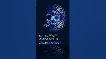 Math Art - Iridescent Spirograph #10