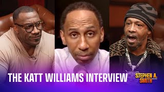 Thumbnail for Katt Williams interview response, love to Shannon Sharpe