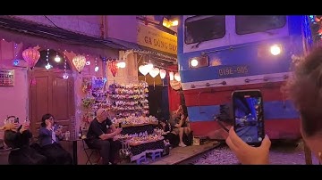 Coffee Train in Ha Noi vietnam 