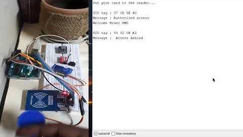 Arduino UNO & RC522 & Buzzer & Servo Motor