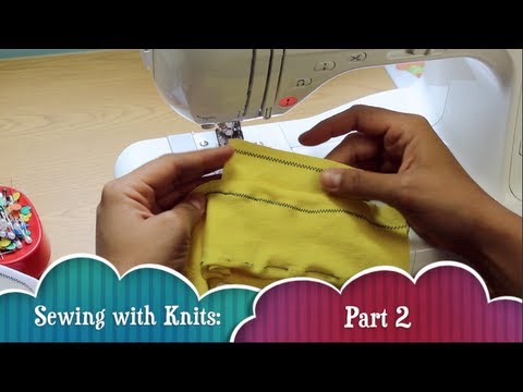 Sewing with Knits: How To Sew Stretchy Fabrics - AppleGreen Cottage