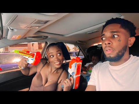 Leaving A Water Gun In The Car With Andrew's New Law Prank On Bf
