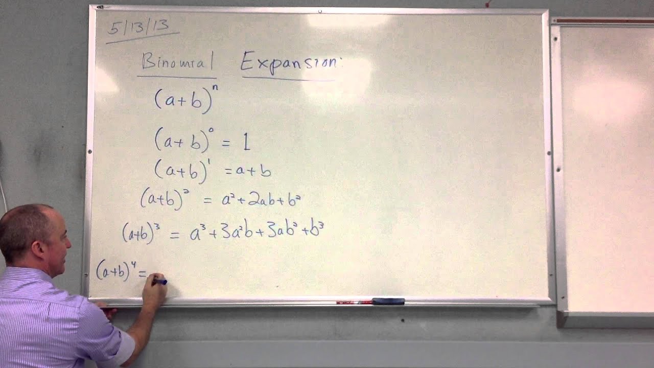 2013.05.13 Precalculus Sigma Notation and Binomial Expansion - YouTube