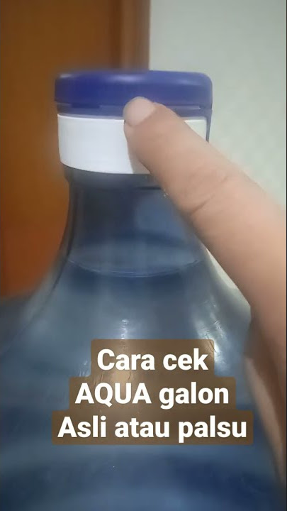 Cara cek air Aqua galon asli atau palsu #shorts